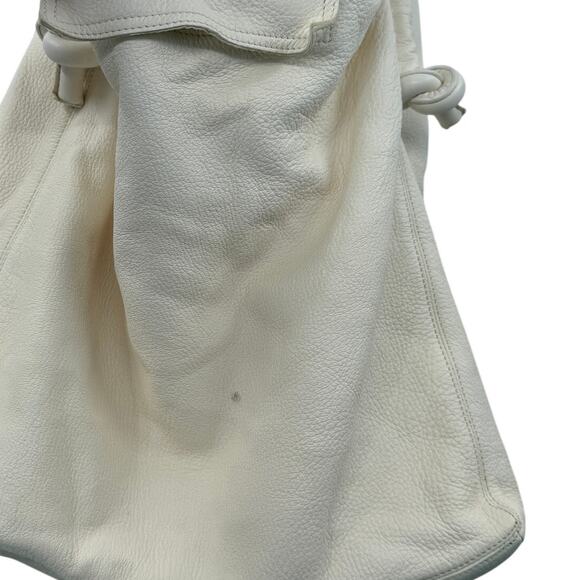 giuseppe zanotti ivory leather slouch bag - Picture 2 of 7